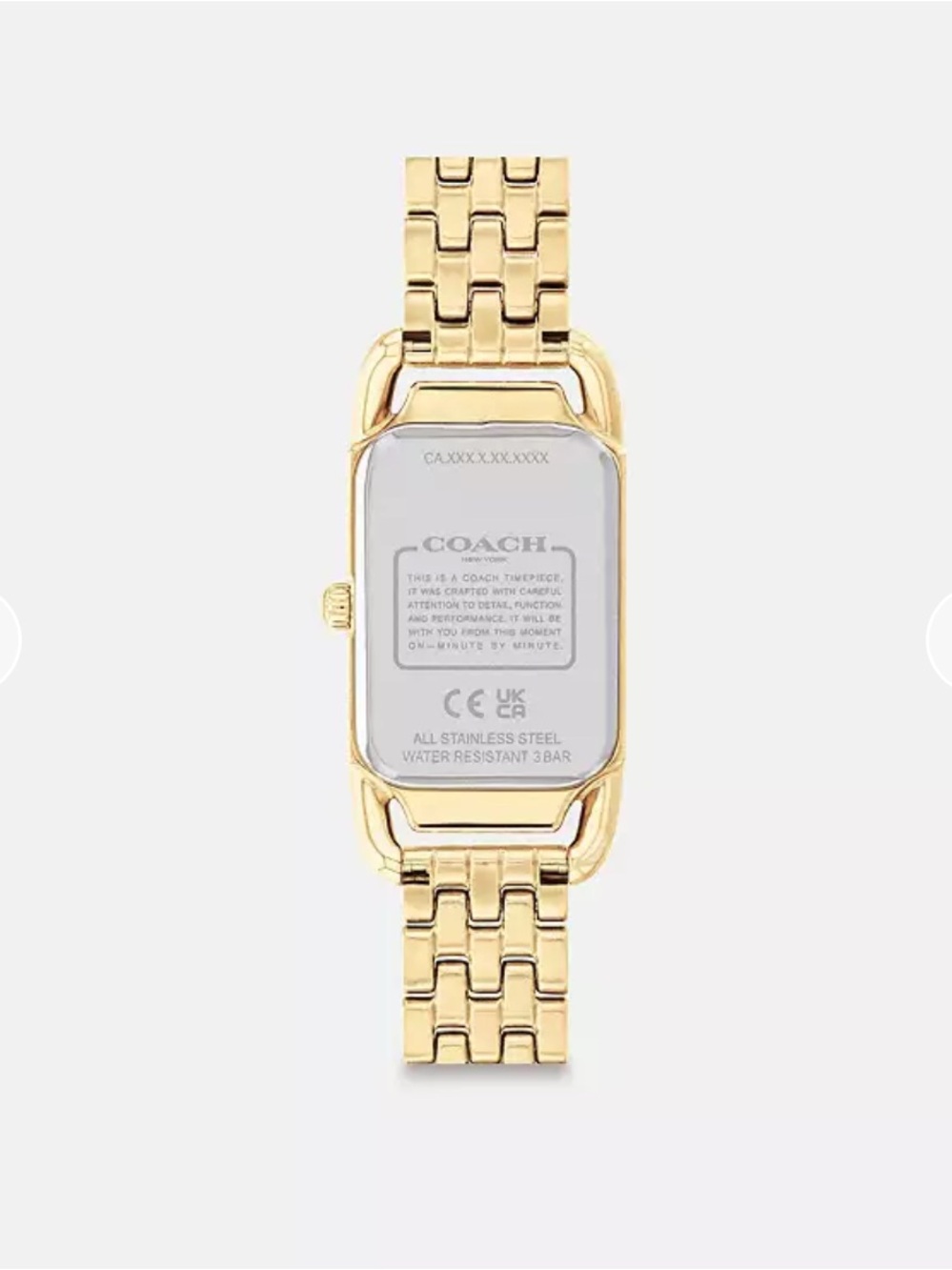 Coach Cadie Women’s Gold Tone Bracelet Watch 17.5mm X28.5mm - Picture 3 of 5